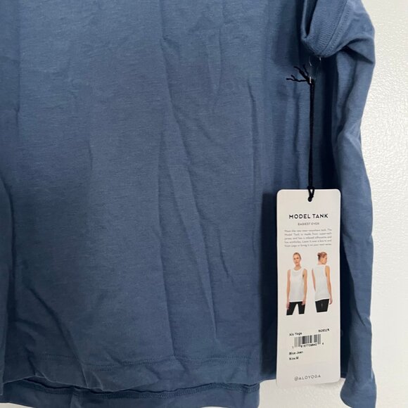 NWT Alo Yoga Model Tank Top | Blue Jean | Medium - Picture 3 of 4